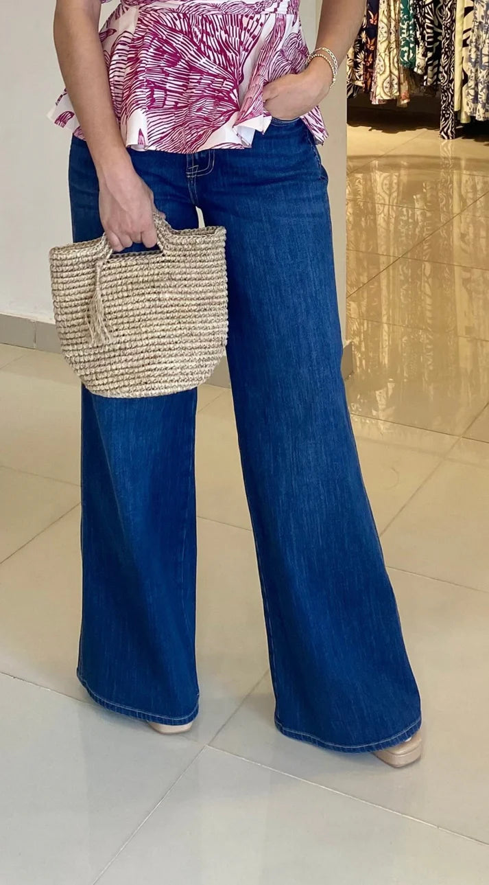 Jean Wide Leg High Rise Tradicional 380