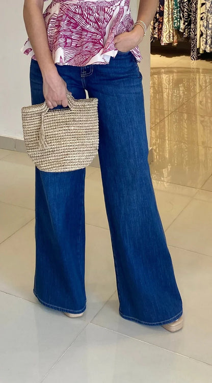 Jean Wide Leg High Rise Tradicional 380