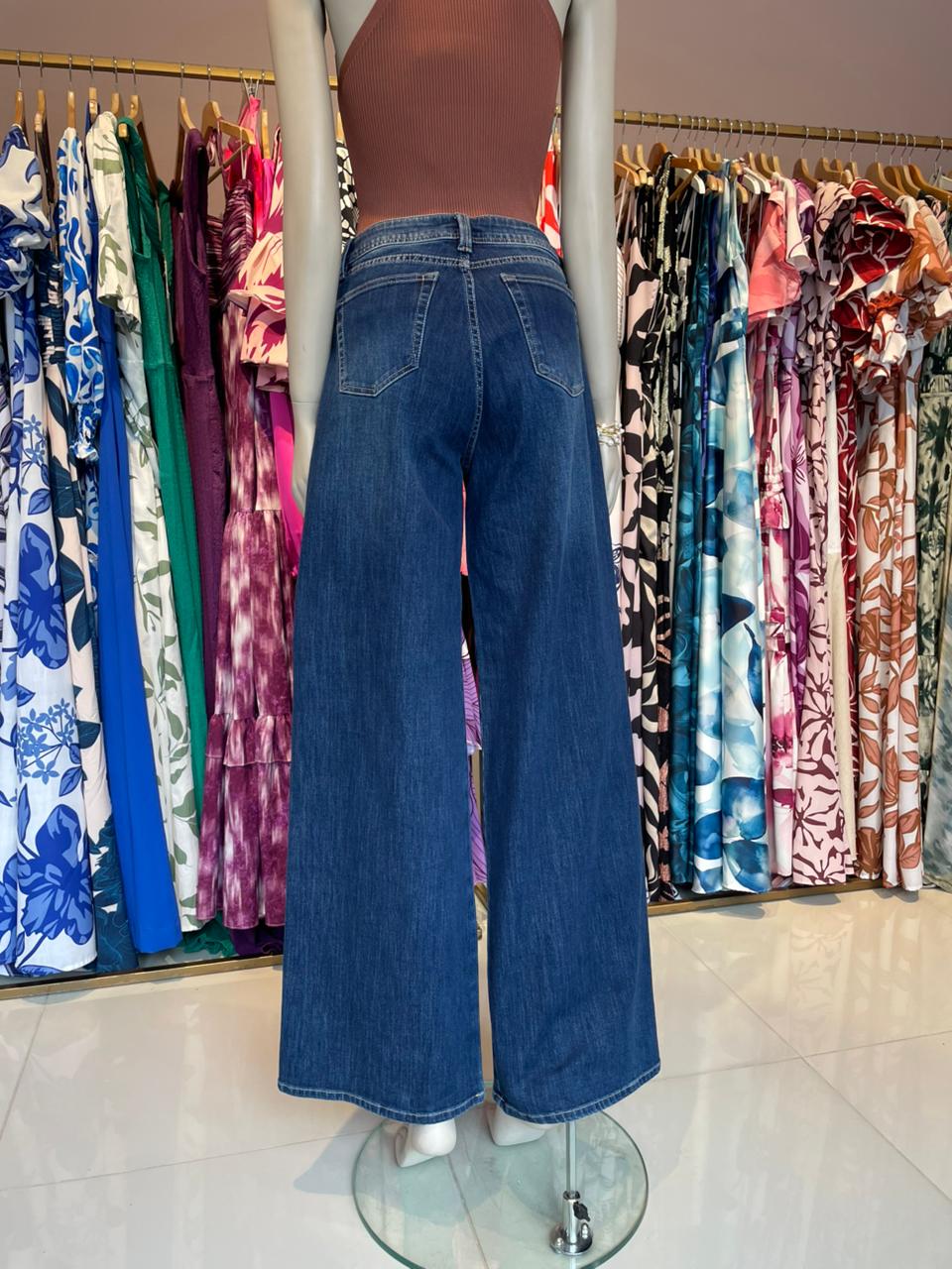 Jean Wide Leg High Rise Tradicional 380